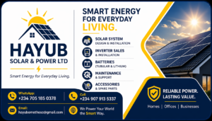 Hayub solar & power LTD